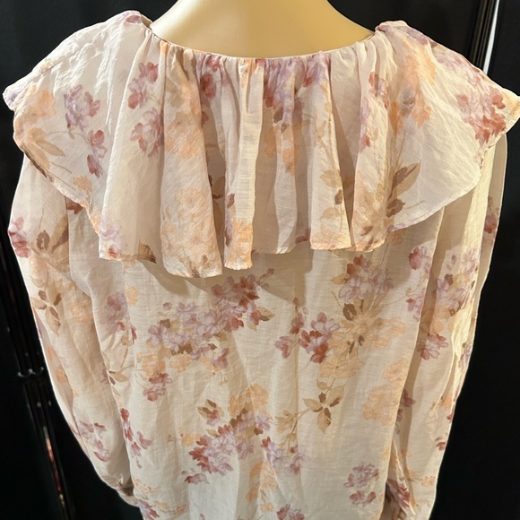 H&M floral blouse sz L. - Picture 6 of 10
